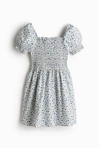 H&M Smocked poplin dress