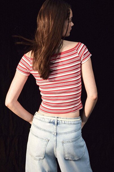 H&M Ribbed Boat-neck Top