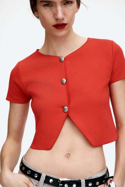 H&M Short-sleeved jersey cardigan