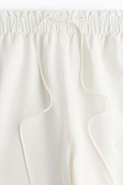 H&M Wide linen-blend trousers