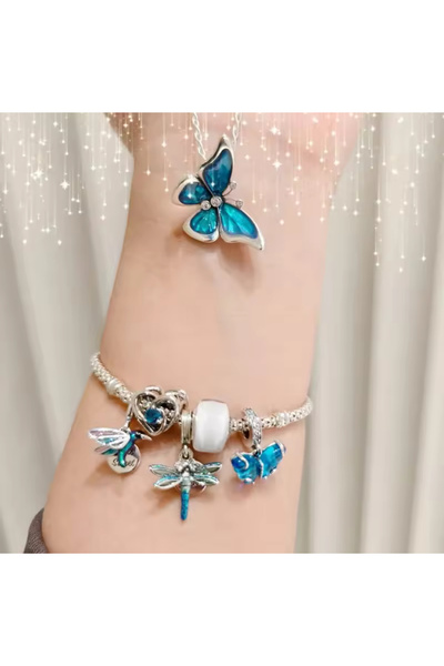 Hector&Co. Jewellery Gümüş Sinek Kuşu Sallantılı Charm