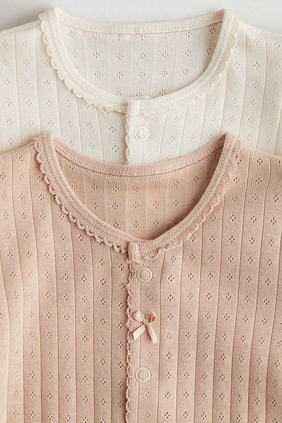 H&M 2-pack Cotton Jersey Sleepsuits