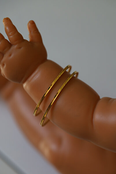 Yenigün Kuyumculuk 14 Ayar Altın İkili Çocuk Ajda Bilezik