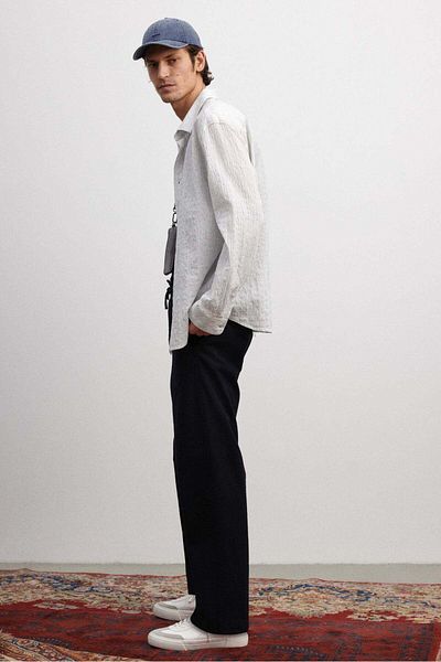 H&M Relaxed Fit Seersucker trousers