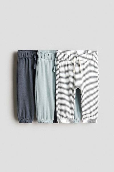 H&M 3-pack cotton trousers