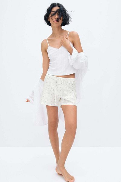 H&M 2-pack Cotton Poplin Pyjama Shorts