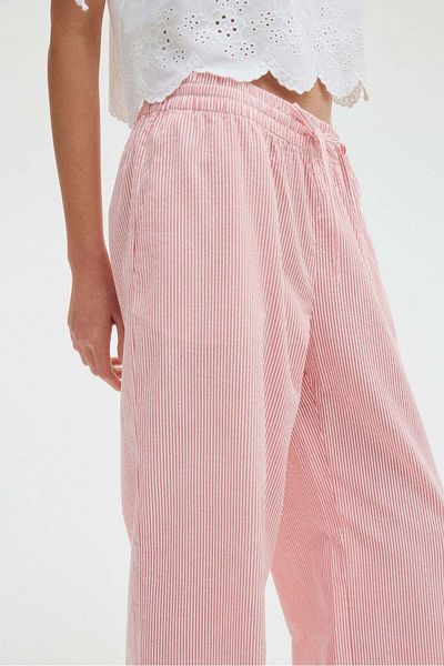 H&M Seersucker Drawstring Trousers