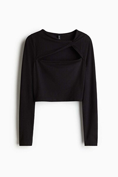 H&M Cropped twist-detail top