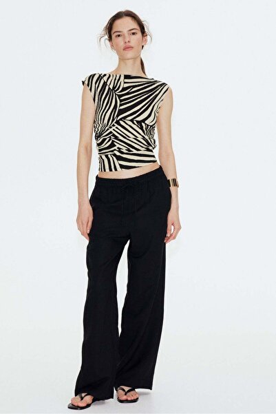 H&M Textured Jersey Top