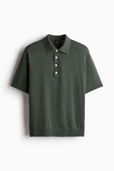 H&M Regular Fit Fine-knit polo shirt