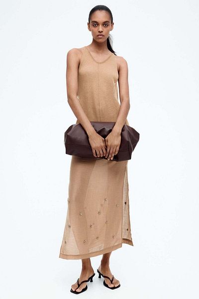 H&M بلوزة من نسيج شفاف