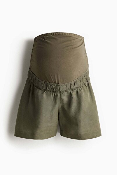 H&M MAMA Linen-blend shorts