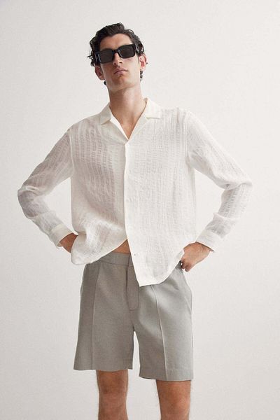 H&M Regular Fit Linen-blend shorts