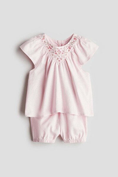 H&M 2-piece linen-blend set