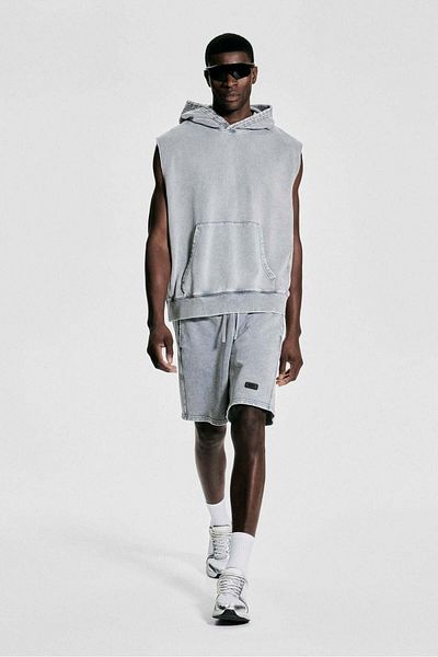 H&M Loose Fit Sleeveless Sports Hoodie