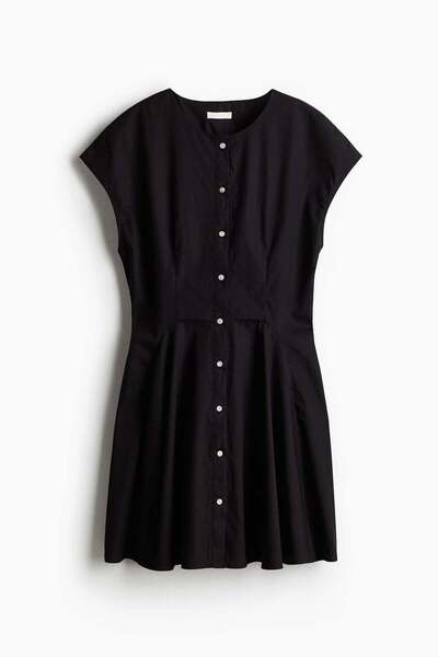 H&M Button-front Cotton Dress