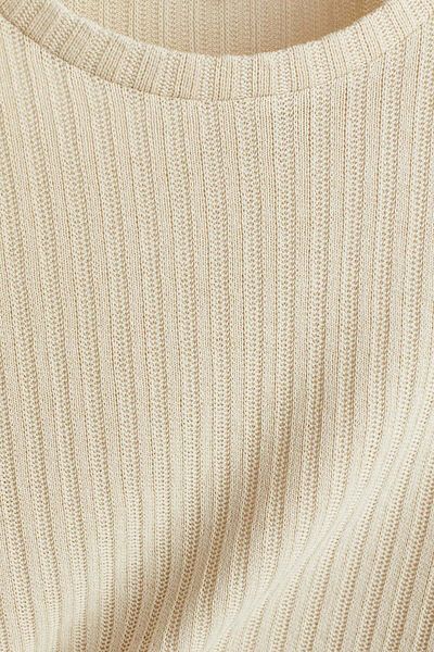 H&M Regular Fit Rib-knit T-shirt