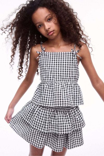 H&M Bow-detail Peplum Top