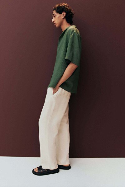 H&M Loose Fit Crinkled resort shirt