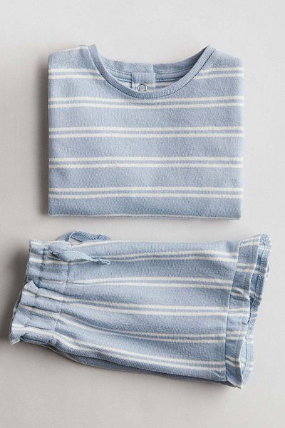 H&M 2-piece printed terry set