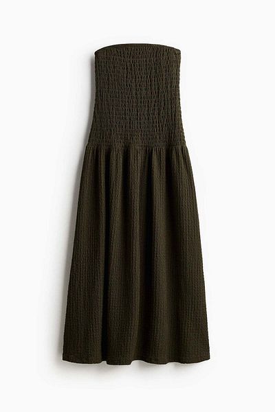 H&M Smocked Bandeau Dress