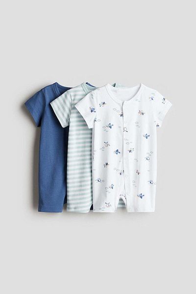 H&M 3-pack cotton pyjamas