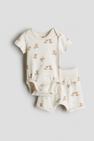 H&M 2-piece Print-motif Set