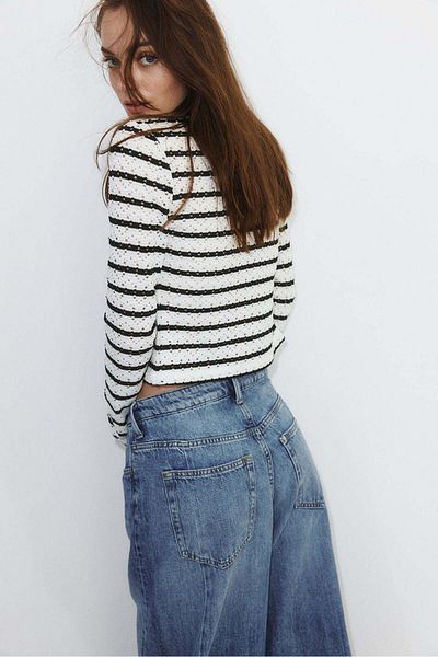 H&M Pointelle jersey cardigan