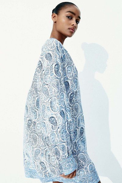H&M Tie-belt tunic dress