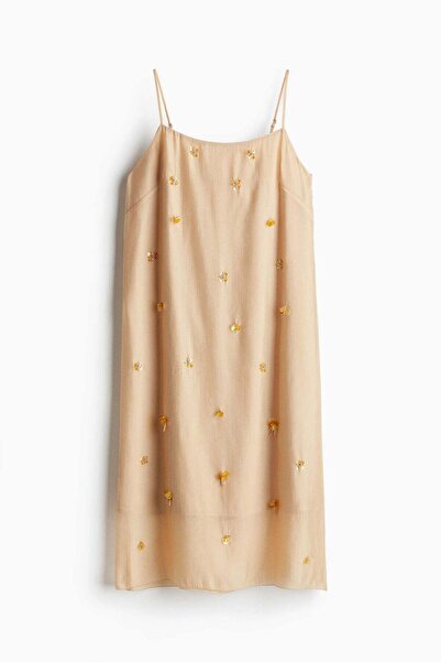 H&M Sheer embellished strappy dress
