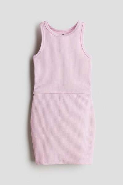 H&M طقم قطني مضلع مكون من قطعتين