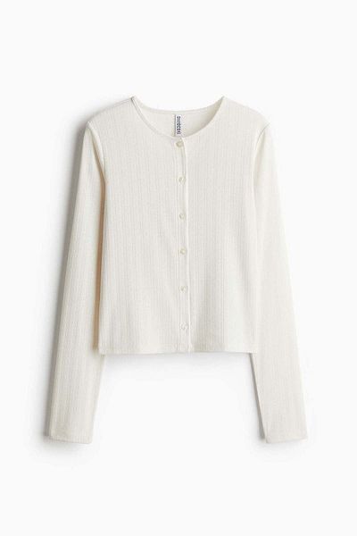 H&M Pointelle jersey cardigan