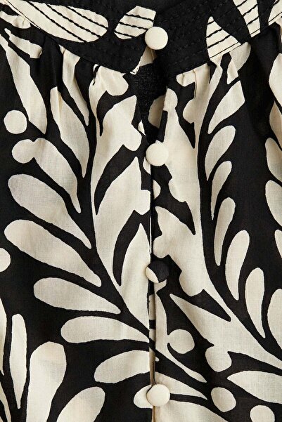 H&M Band-collar blouse