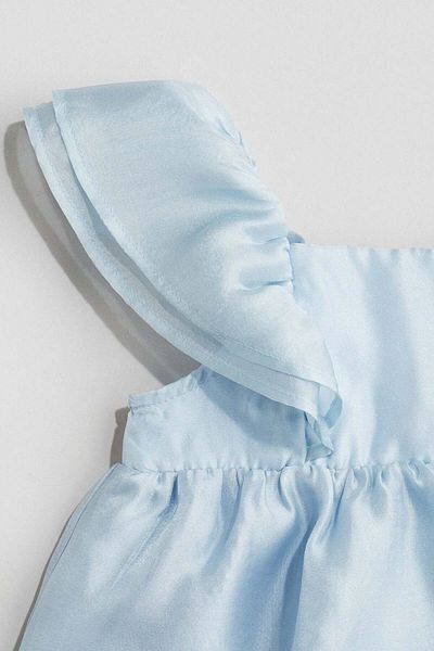 H&M Flounced satin dress
