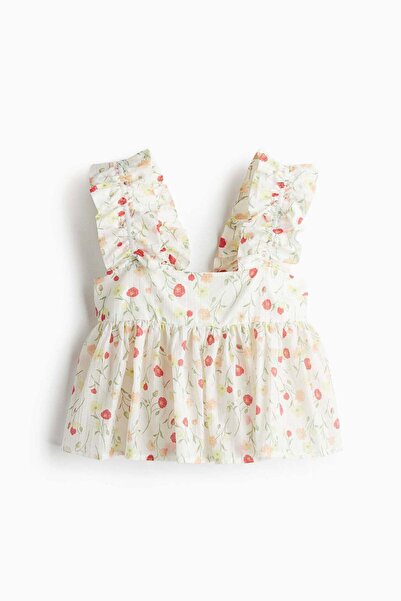 H&M Ruched peplum vest top