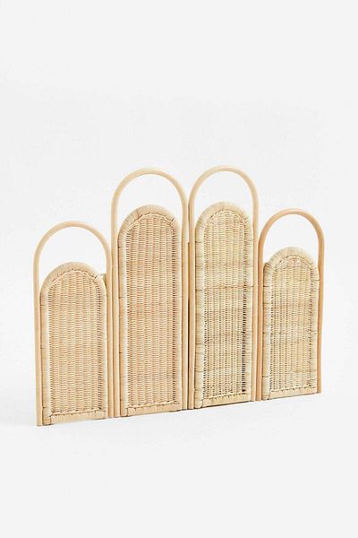 H&M Arched rattan headboard
