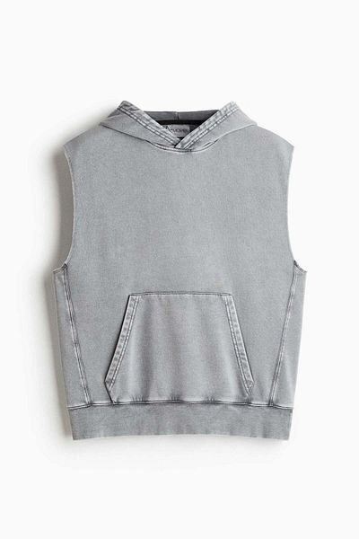 H&M Loose Fit Sleeveless Sports Hoodie