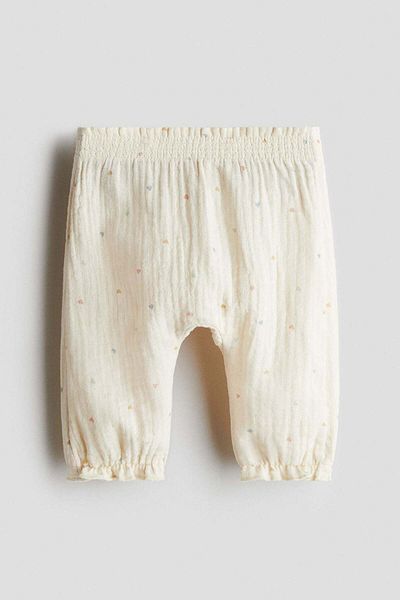 H&M Cotton muslin trousers