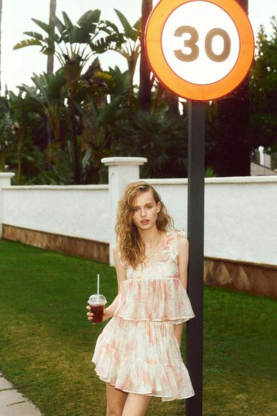 H&M Flounced mini skirt