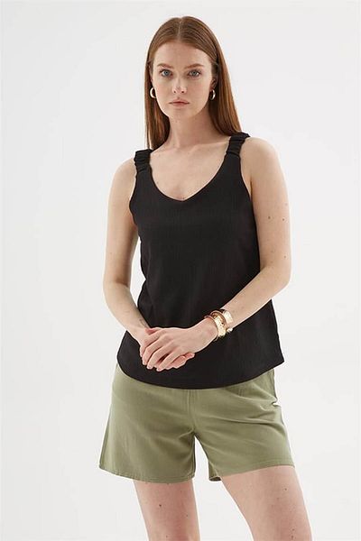 Fashion Friends Black Women's Blouse 25Y0513K1