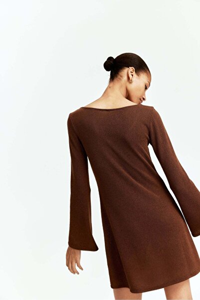 H&M Knitted flared-skirt dress