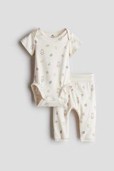 H&M 2-piece printed cotton set