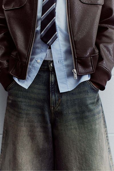 H&M Super Baggy Denim Shorts