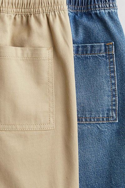 H&M شورت قطني مكون من قطعتين