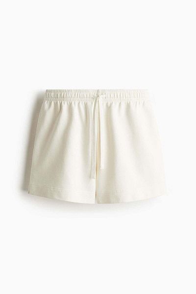 H&M Washed cotton sweatshorts