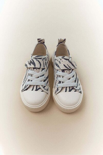 H&M Cotton canvas trainers