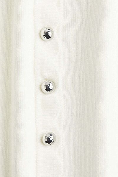 H&M Scalloped fine-knit cardigan
