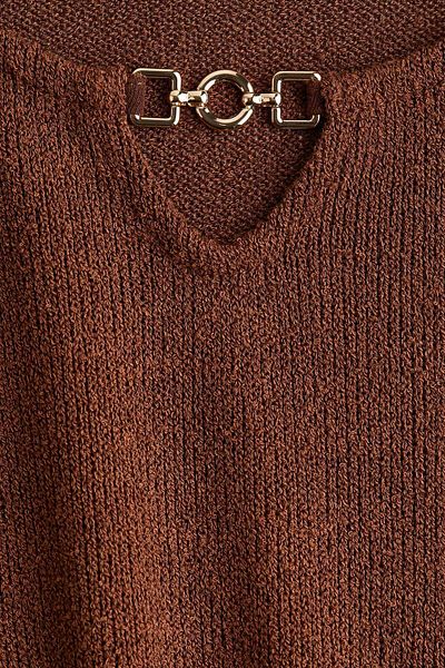 H&M Knitted flared-skirt dress