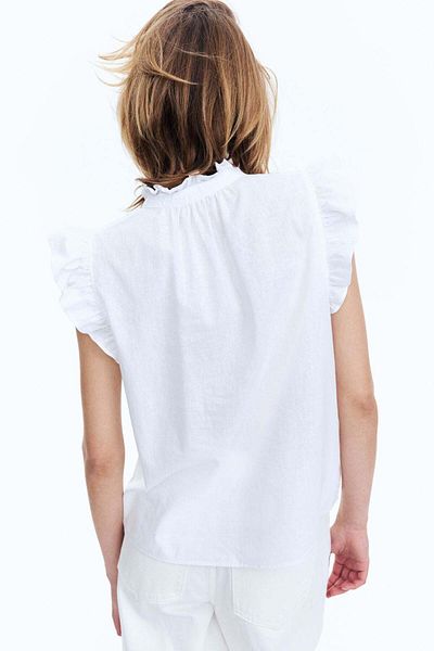 H&M Linen-blend Blouse
