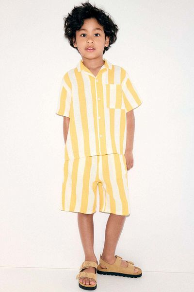 H&M Cotton Muslin Resort Shirt